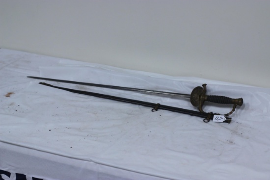 #117-1870s US OFFICER'S SWORD