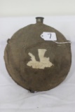 #7-CIVIL WAR-ERA CANTEEN W/PARTIAL LABEL