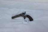 #190-SINGLE BARREL 1847 .32 CAL BOOT PISTOL W/BARREL MARKED 