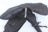 #234-CIVIL WAR-ERA LEATHER DRAGOON HOLSTER RIG W/COVER