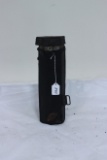 #247-BLAKESLEE 10-TUBE SPEED LOADER FOR SPENCER RIFLE IN LEATHER COVERED TIN BY MAKER 