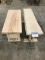 79-1 - (1) LIVE EDGE WOOD BENCHES, (1) FINISHED WOOD BENCH