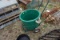 56-8 - PLASTIC MUCK BUCKET AND CART (DAMAGED)