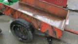37-7 - RED UTILITY TRAILER WITH BALL HITCH
