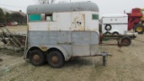 48-1 - 9 FT W-W 2-HORSE TRAILER (ROUGH CONDITION)