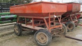 74-4 - 10 FT RED GRAVITY BED WAGON