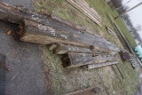 63-3 - (7) HAND HEWN BARN BEAMS