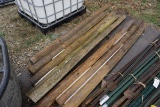 22-17 - (8) 7.5 FT WOODEN FENCE POSTS