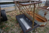 46-4 - HAY FEEDER WITH PLASTIC BUCKET UNDERNEATH