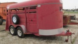 1-10 - 14' VALLEY STOCK TRAILER (VERY NICE CONDITION)