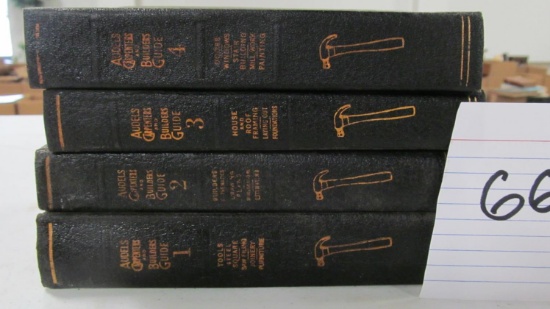 4-volume Set: Audel's Carpenter's And Builder's Guide, Theo Audel And Company, Reprinted 1947 (good