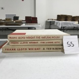 (3) Frank Lloyd Wright Books: The Living City By Bran Hall House Company, C. 1958 (indludes Fold Out