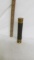 3-draw brass telescope w/leather cover