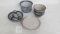 (4) comtemporary pottery pieces, signed by Carlie Tart, 2000
