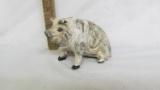 Cast iron pig bank