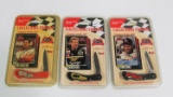 (3) Case XX Collector's Edition Racing Series Knives: Rusty Wallace, Darrel Waltrip, Alan Kulwicki i