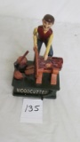 Wood cutter mechanical bank (reproduction)