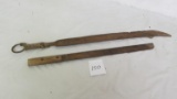 (2) primitive corn knives