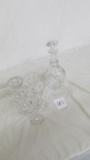 Baccarat decanter w/(5) signed glasses all (France)