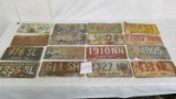 (16) Vintage Ohio license plates c. 1950s-1970s