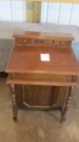 Contemporary oak captain's desk