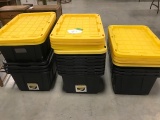 (17) Tough Box tubs w/(11) lids