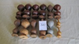 (13) Wood turned finials