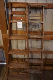 (2) 6' Wood Folding Ladders