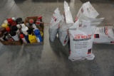 Misc Cleaning Supplies And Paint, Wd40 And (5) Bags Of Ice Melt