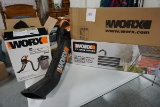 Electric Worx Blower With Vaccum And Blower, 8' Hose Attachment New In Box, Replacement Bag, 11' Gu