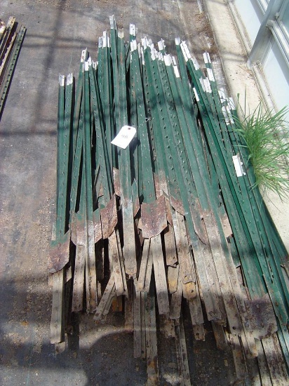 PILE APPROXIMATELY (79) METAL FENCE POSTS