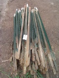PILE APPROXIMATELY (66) METAL FENCE POSTS