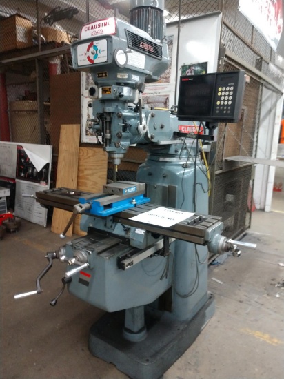 CLAUSING KONDIA CNC MILL, 4' TABLE #AB43, TYPE FV-1, RETRO FIT CONTROLS