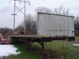 Dorsey 45' flatbed semi trailer (wheels locked)