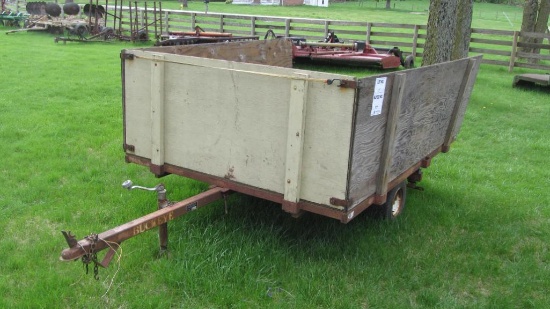 BUCKEYE SINGLE-AXLE TRAILER WITH NEW TIRES & 8' X 6' TILT BED