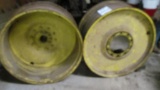 (2) 10-LUG TRACTOR RIMS (38