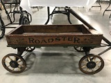 MOTOR WHEEL ROADSTER WOOD WAGON WITH ORIGINAL STENCILING AND BRAKE