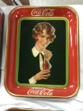 1928 COCA COLA TRAY BY THE AMERICAN ARTWORKS COSHOCTON, OH - RIM CHIPS