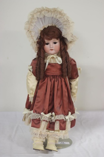 EARLY GERMANY BISQUE DOLL, 21" TALL, #1914