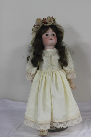 CUNO & OTTO DRESSEL BISQUE DOLL, 22" TALL, #1912-4