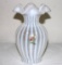 FENTON FLORAL DECORATED VASE, HANDPAINTED BY S. STEPHENS, 8.5