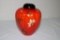 FENTON FLORAL DECORATION GINGER JAR, HANDPAINTED C.A. HALL, 7