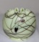 FENTON HANGING HEARTS PATTERN ROSE BOWL, 1976, 4.75