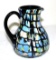 FENTON ART GLASS PITCHER, BY DAVE FETTY, 2007,7.5
