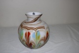 FENTON ART GLASS VASE, #94/850, 7.25