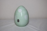 FENTON HANGING HEART ART GLASS EGG, 4.75