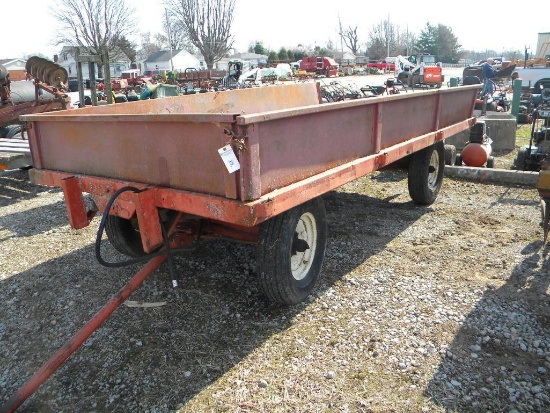 35-10: HYDRAULIC 14' METAL BED DUMP WAGON, 14'