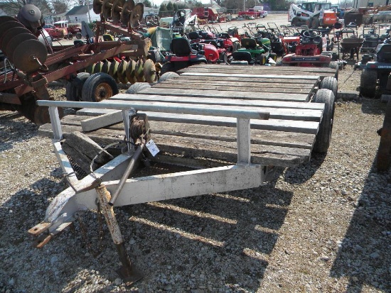 39-1: TANDEM TRAILER, 12' LONG, WITH WENCH