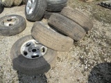 4-4: (4) CHEVY 6-LUG TRUCK TIRES AND WHEELS