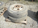 15-5: (2) 9.00-R20 TRUCK TIRES AND WHEELS